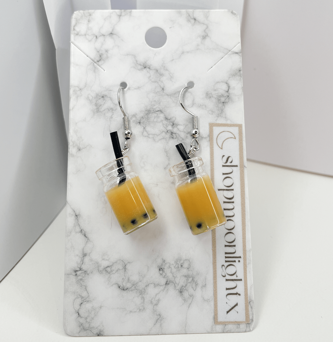 Boba Juice Earrings - shopmoonlightx