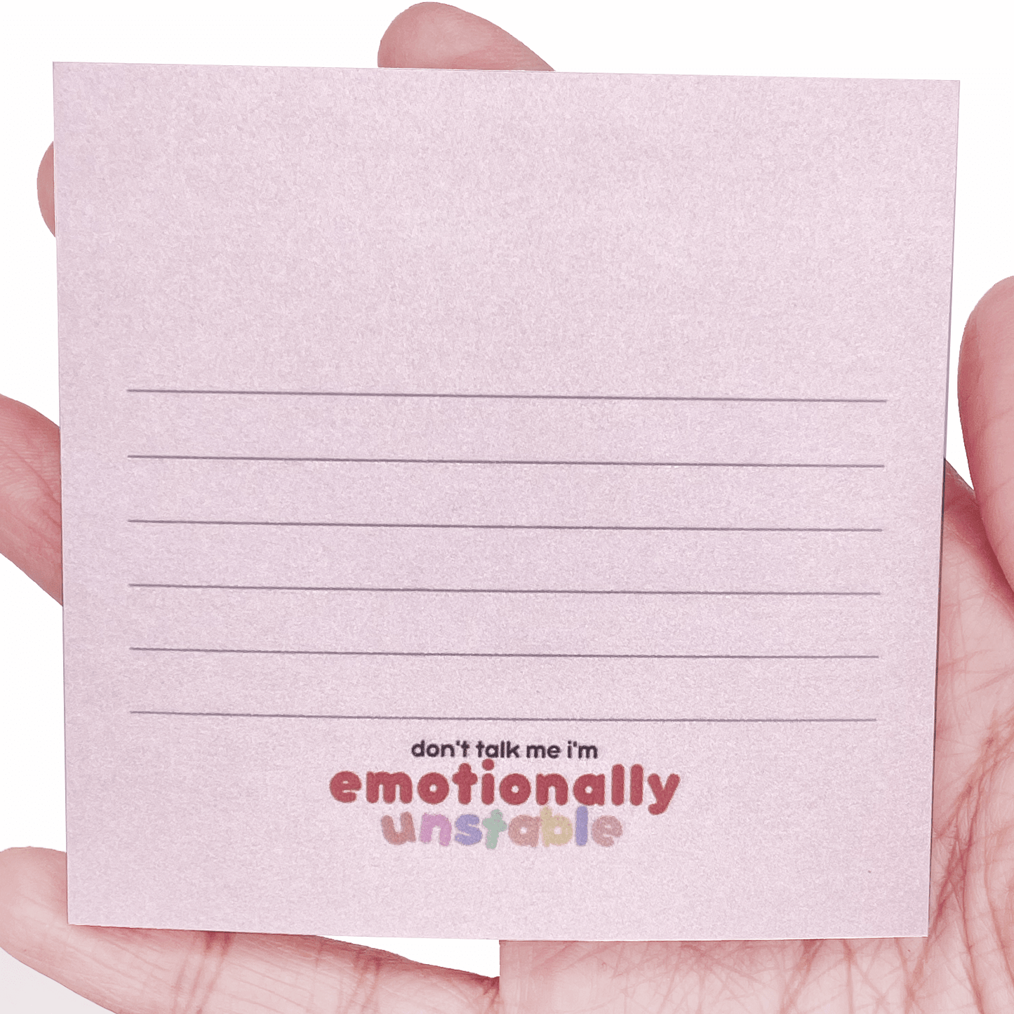 "Emotionally Unstable" Sticky Notes - shopmoonlightx