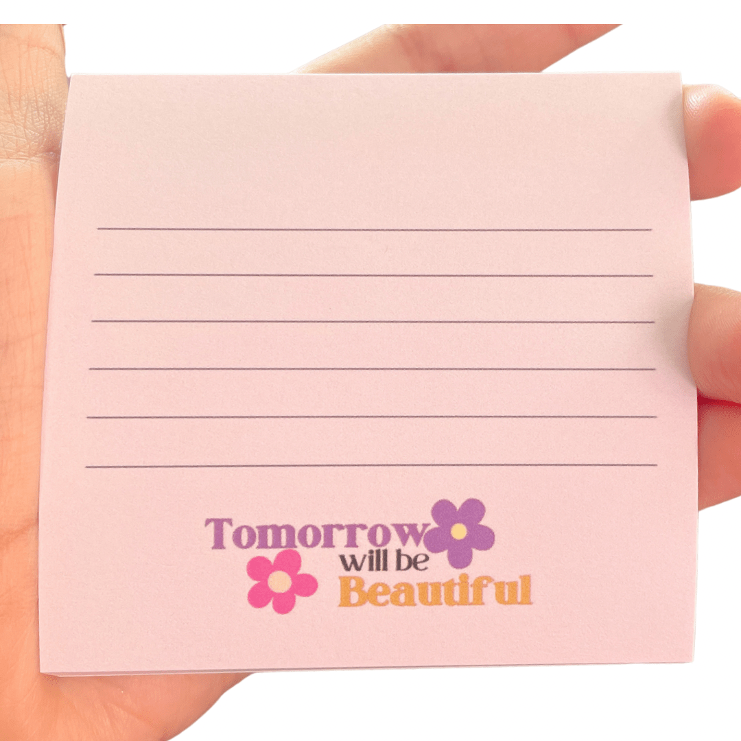 "Tomorrow Will Be Beautiful" Sticky Notes - shopmoonlightx